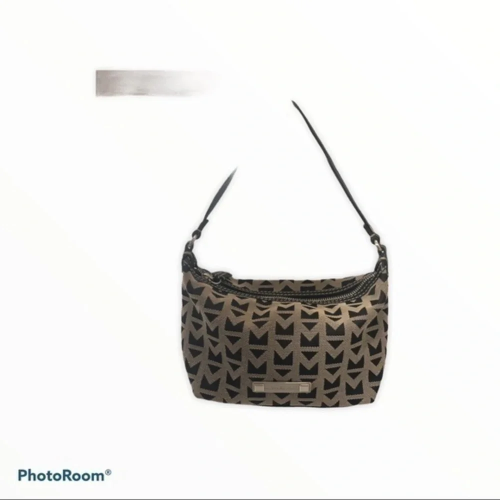 Michael Kors canvas leather mini bag baguette
